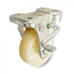 Solid Nylon-6 Castor Wheels Ethos 666NPA200KB2